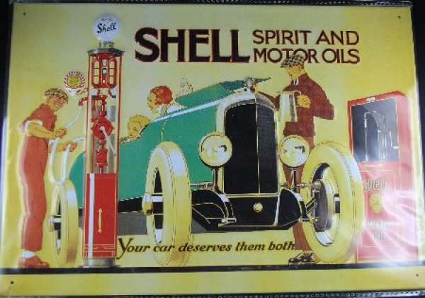 Shell Tinsign 1924 "Spirit and Motoroils" limited Edition (2013)