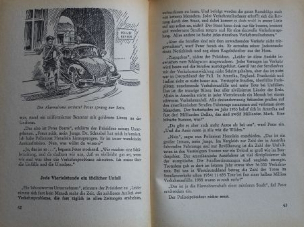 Friedrich "Der Polizeibericht meldet..." Volkswagen-Novel 1955 (4671)
