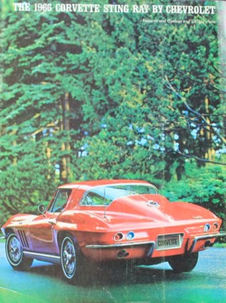 Chevrolet Corvette Sting Ray Modelprogram 1966 Carbrochure (4676)