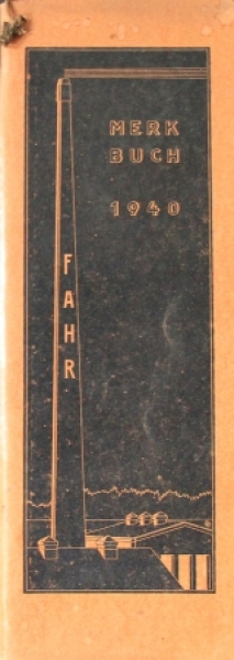 Fahr Maschinenfabrik 1940 Traktor Jahreskalender (2065)