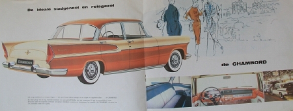 Simca Vedette Modelprogram 1959 Carbrochure (2167)