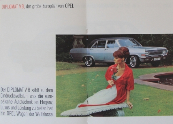 Opel Modelprogram 1965 Automobil-Sellingmap with 3 brochures (2198)