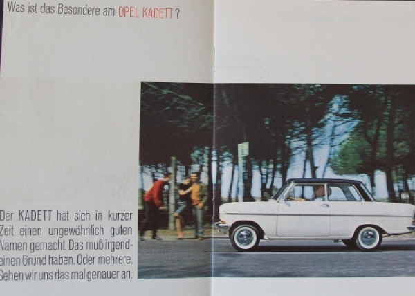 Opel Modelprogram 1965 Automobil-Sellingmap with 3 brochures (2198)