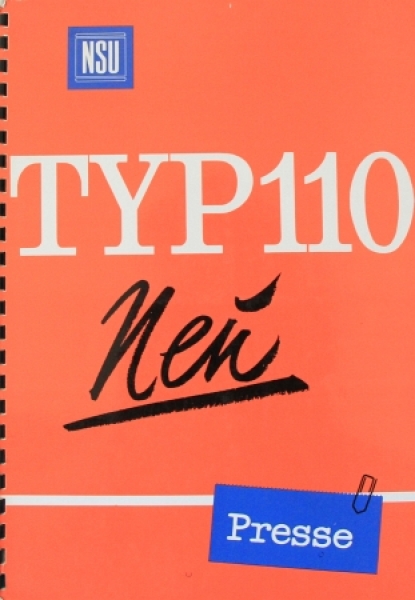 NSU Prinz 110 Modelprogram 1968 Presskit (2230)