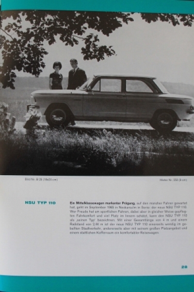 NSU Prinz 110 Modelprogram 1968 Presskit (2230)