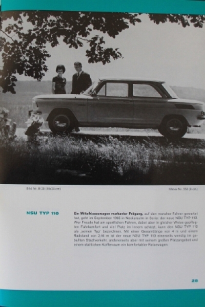 NSU Prinz 110 Modellprogramm 1968 Pressemappe (2230)