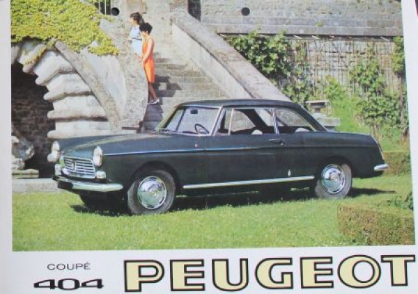 Peugeot 404 Convertible Modelprogram 1965 Carbrochure (4795)