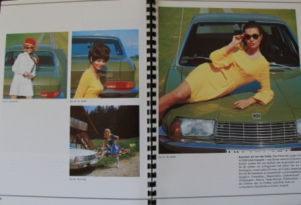 NSU Ro 80 Modelprogram 1968 Automobil-Pressekit (2264)