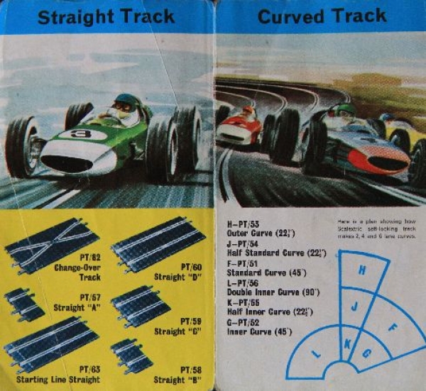 Scalextric Racingcourse 1965 Accessoire-Brochure (2283)