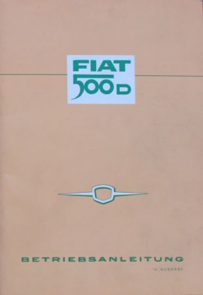 Fiat 500 D 1964 Ownermanual (5398)