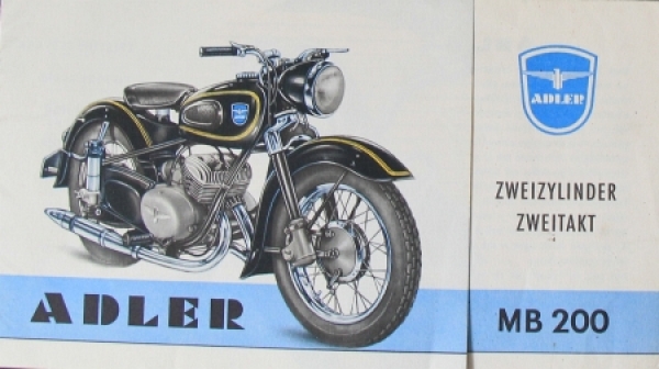 Adler M 2011 Modelprogram 1955 Motorbikebrochure (2315)