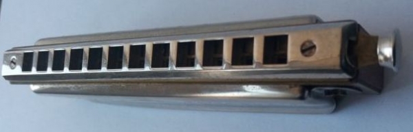 Hohner Mundharmonika Super Chromonica 1938 in Kunstledertasche (5441)