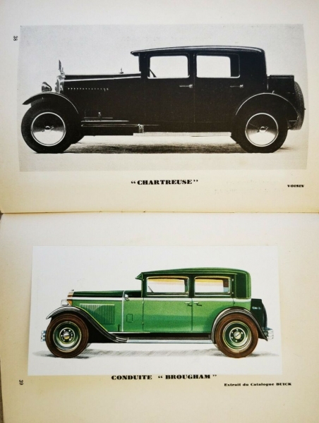 Voisin 22 CV 12 cylindre Modelprogram 1930 Carbrochure (5185)