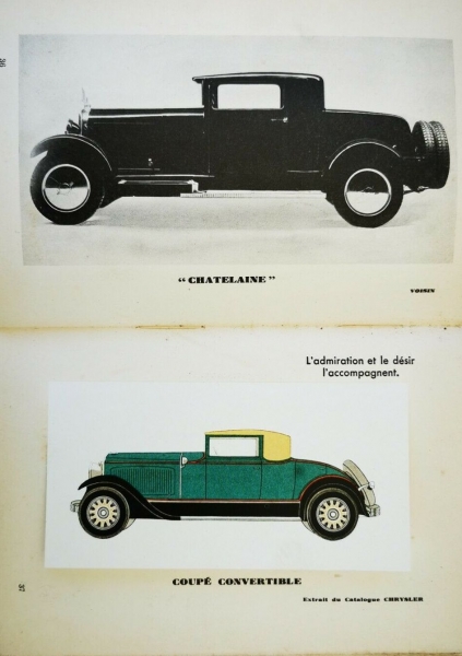 Voisin 22 CV 12 cylindre Modelprogram 1930 Carbrochure (5185)