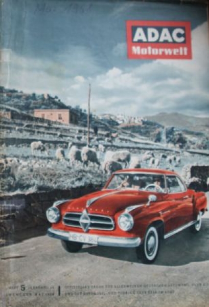 "ADAC Motorwelt" Automobilclub-Magazine 1958 Borgward Coupe (5023)