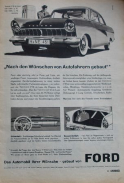 "ADAC Motorwelt" Automobilclub-Magazine 1958 Borgward Coupe (5023)