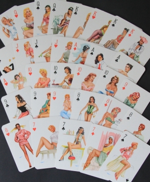 Darling "Pin-up Playing cards" 1958 Skatgame (2358)