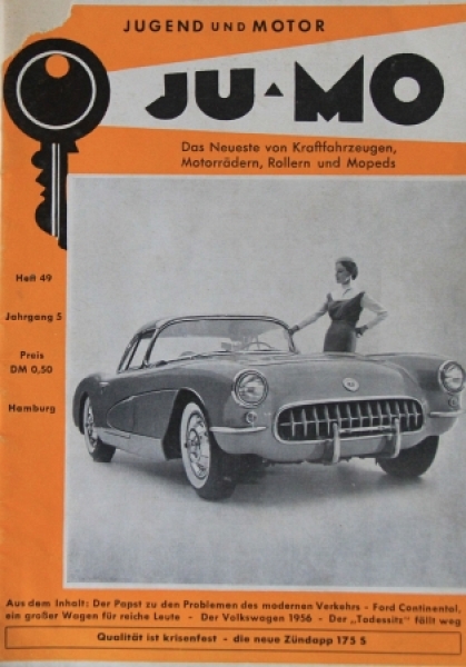 "Ju-Mo - Das Motormagazin fuer Jedermann" 1956 Motor-Magazine (2366)
