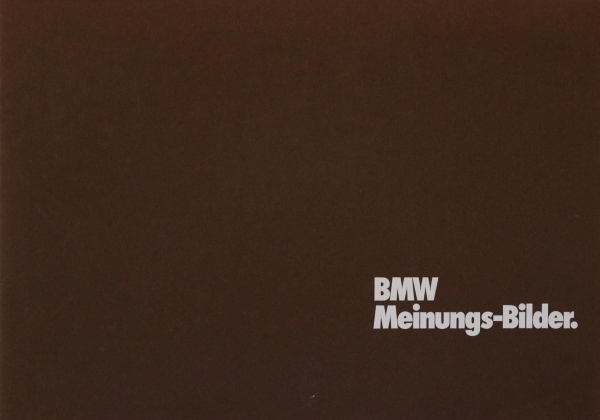 BMW 635 - 733 Modelprogram 1976 "Meinungs-Bilder" Carbrochure-Map (9830)