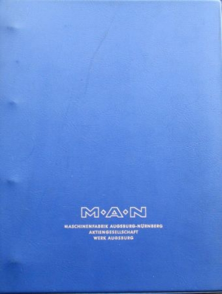 MAN Maschinenfabrik GV 30/45 AT Gasengines 1972 Ownermanual in original file (5456)