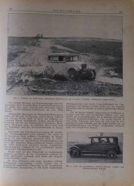 "Der Motorwagen" Autotechnical Magazine 1928 five issues (2395)