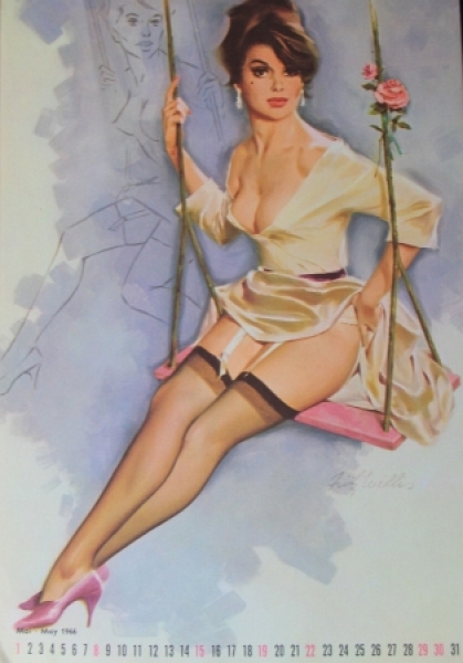 Brown & Bigelow Pin-Up Yearcalendar 1966 Fritz Willis (2405)