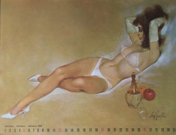 Brown & Bigelow Pin-Up Jahreskalender 1969 Fritz Willis (2409)