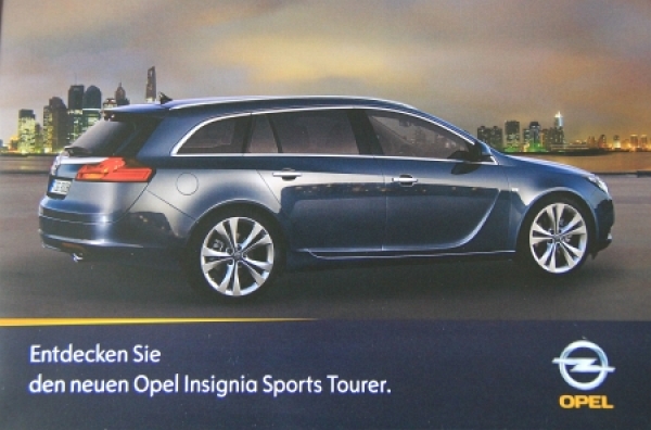 Opel Insignia Sports Tourer Modelprogram 2009 "Entdecken Sie den neuen Opel" Carbrochure (2413)