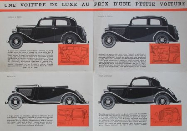 Fiat 6 CV Modelprogram 1935 Carbrochure (6012)