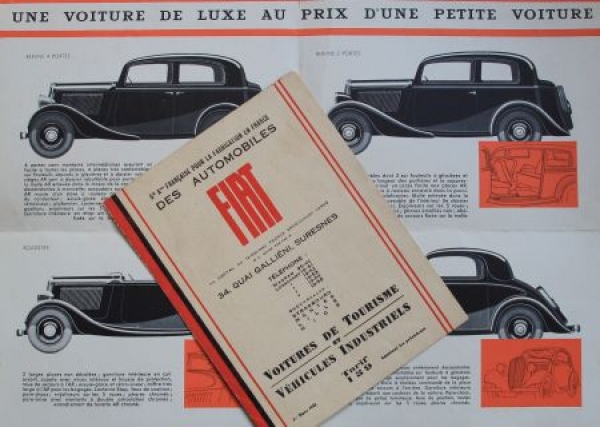 Fiat 6 CV Modelprogram 1935 Carbrochure (6012)