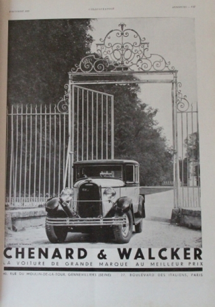 "L'Illustration - L'Automobile et le Tourisme" 1931 Automobil-Magazine (2483)