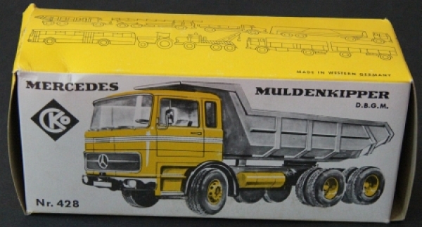CKO Kellermann Mercedes Benz Dumptruck 1970 Originalcarton (2491)