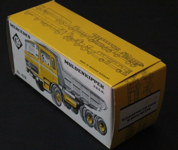 CKO Kellermann Mercedes Benz Dumptruck 1970 Originalcarton (2491)