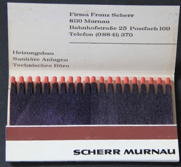 Volkswagen T1 Transporter Matchletter 1965 "Scherr, Murnau" (2504)