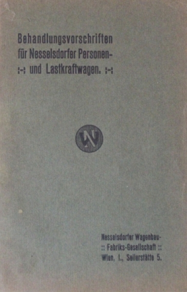 Nesseldorfer Personal- and Truckvehicles 1912 Owner Manual  (2544)