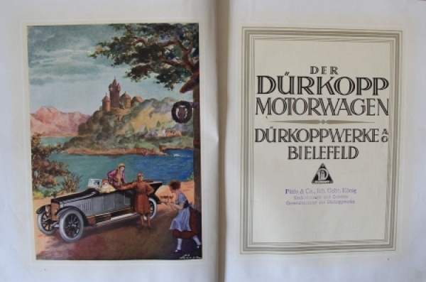 Duerkopp Motorcars Modelprogram 1924 Carbrochure (7667)