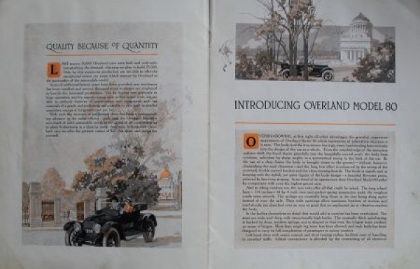 Overland Model 80 Modelprogram 1915 Carbrochure (6041)