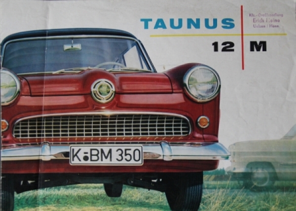 Ford Taunus 12 M Modelprogram 1953 Carbrochure (2597)