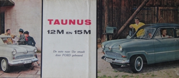 Ford Taunus 12 M + 15 M Modelprogram 1954 Carbrochure (2599)