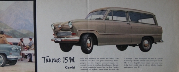 Ford Taunus 12 M + 15 M Modelprogram 1954 Carbrochure (2599)