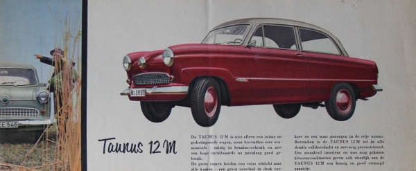 Ford Taunus 12 M + 15 M Modelprogram 1954 Carbrochure (2599)