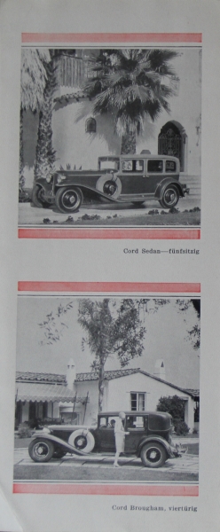 Auburn Cord Modelprogram 1929 Carbrochure (2608)