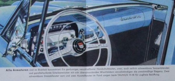 Ford Taunus 15 M Modelprogram 1955 Carbrochure (6079)