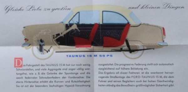 Ford Taunus 15 M Modelprogram 1955 Carbrochure (6079)
