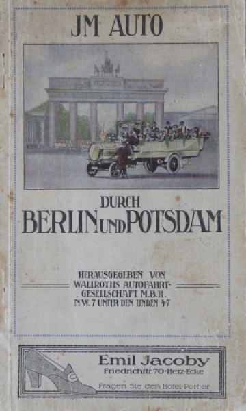 Wallroth "Im Auto durch Berlin" Traveljournal Berlin 1912 (2846)