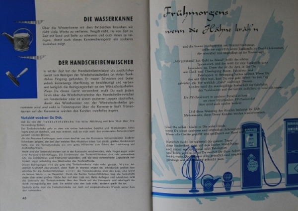 BV Aral 1955 "Grundregeln für den Tankdienst" Tankstellen-Fachbuch (3155)