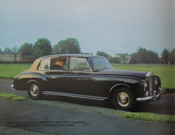 Rolls-Royce Bentley Modellprogramm 1966 Automobilprospekt (3191)