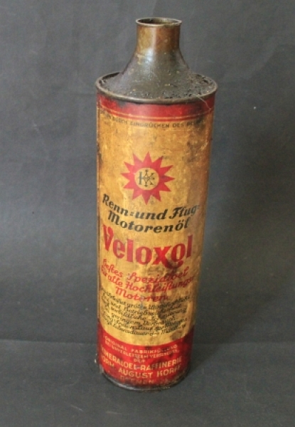 Veloxol 1925 Renn- und Flugmotorenoel Oeldose (1803)