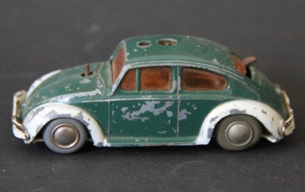 Schuco Micro-Racer Volkswagen Käfer Polizei 1965 Metallmodell mit Friktionsantrieb (0478)
