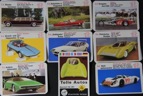 Piatnik & Söhne "Tolle Autos" 1968 Cardgame (2127)